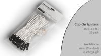 4M (13.1 ft.) Clip-On Igniters (25 Pack)