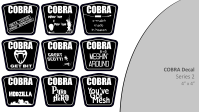 COBRA 4 x 4 Decal