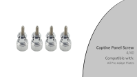 4/40 Captive Panel Screw for Pro Adapt Plates (4 pack)