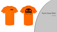 Orange COBRA Pyro Crew Shirt